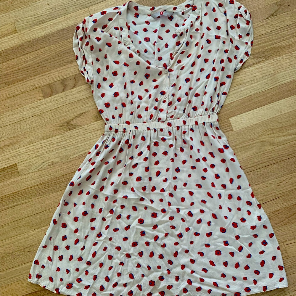 Summer light pink mini dress